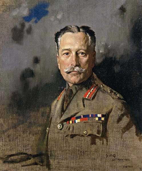 Sir William Orpen Field-Marshal Sir Douglas Haig,KT.GCB.GCVO,KCIE,Comander-in-Chief,France China oil painting art